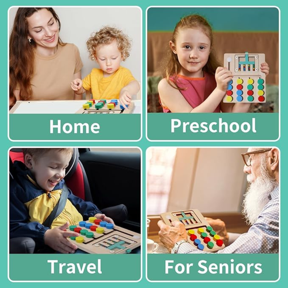 Slide Puzzle Matching Games (4 Color Sorting)