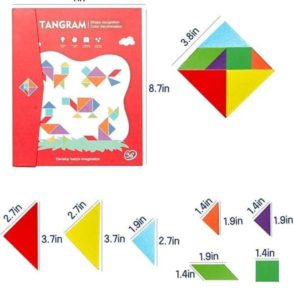 Wooden Tangram Senior Brain Booster Game