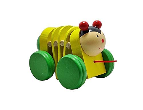 Wooden Caterpillar Car (Pack of 1)