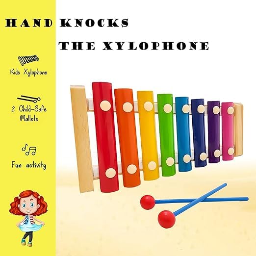 Wooden Xylophone with 8 Notes