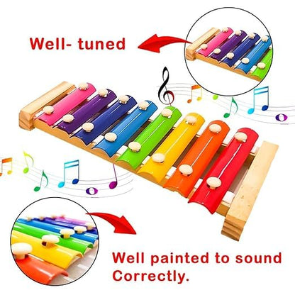 Wooden Xylophone with 8 Notes