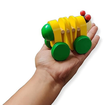 Wooden Caterpillar Car (Pack of 1)