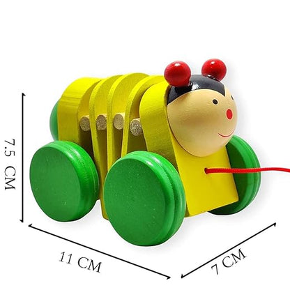 Wooden Caterpillar Car (Pack of 1)