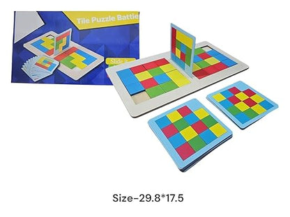 Wooden Tile Puzzle Battle (Two Person Game)