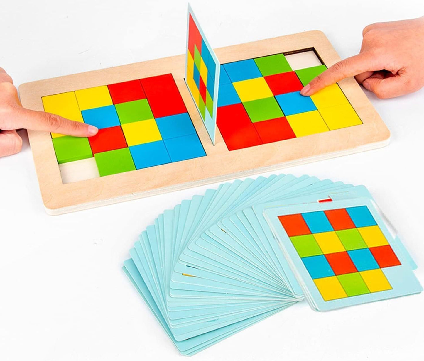 Wooden Tile Puzzle Battle (Two Person Game)