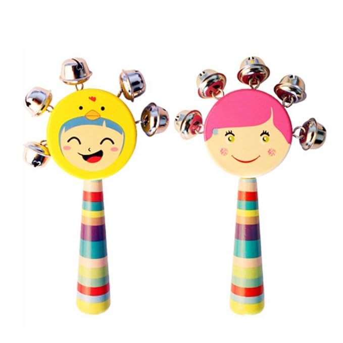 Wooden Smile Rattle (Pack of 1)