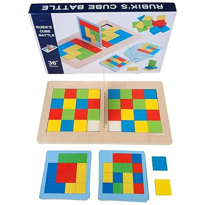 Wooden Tile Puzzle Battle (Two Person Game)