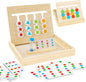 Wooden Slide Puzzle Color & Shape Matching Brain Teasers (with Timer)