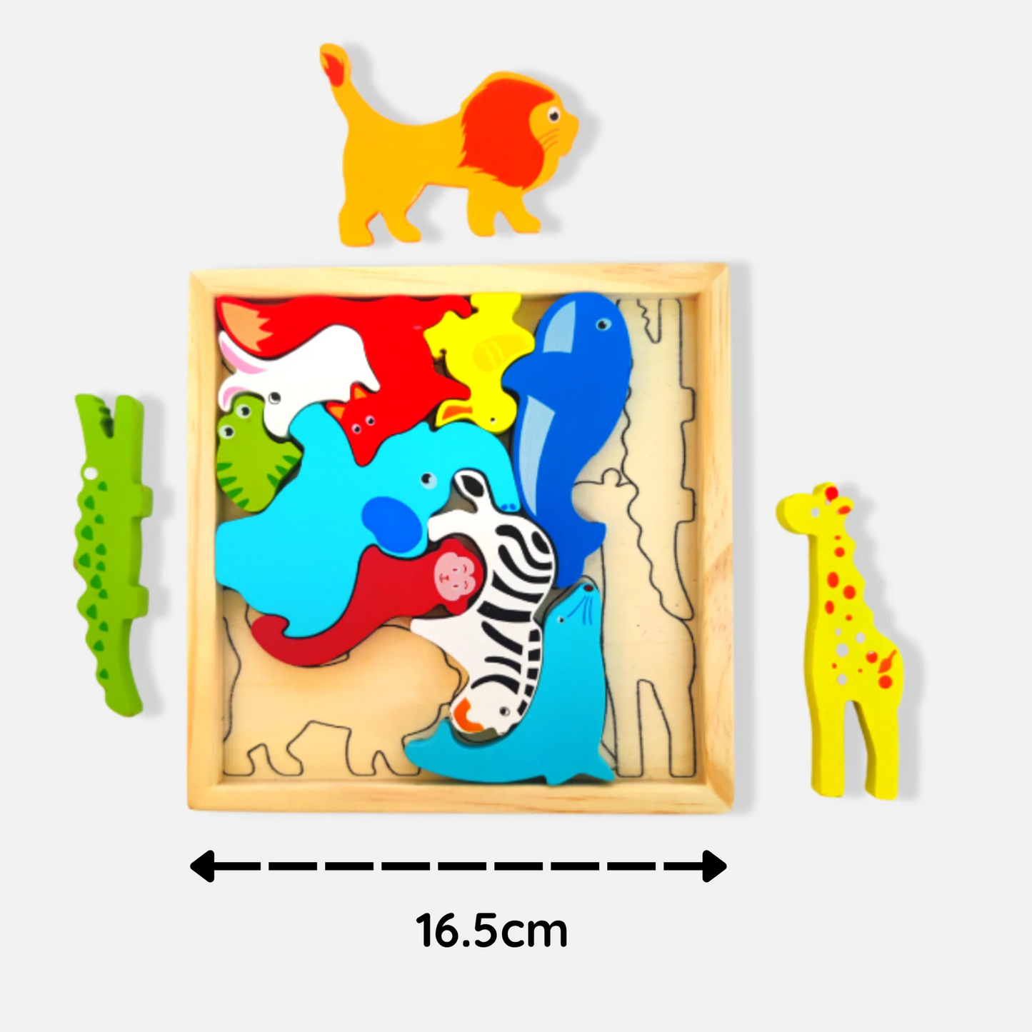 Montessori Wooden Puzzle Trays (Animal)