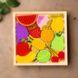 Montessori Wooden Fruits Puzzle Tray