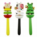 Wooden 2 Bell Rattle (Pack of 1)