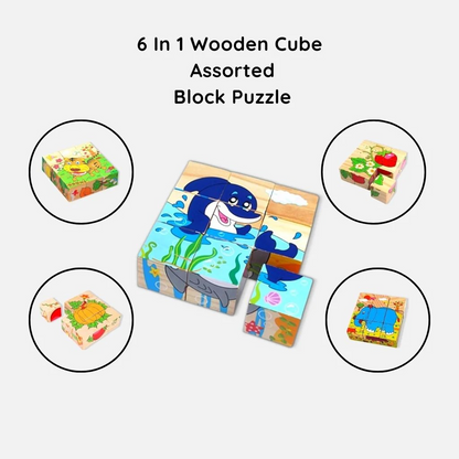 Montessori 3D Block 6 Face Puzzle